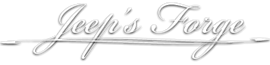 Logo text in script.  White letters on black background.